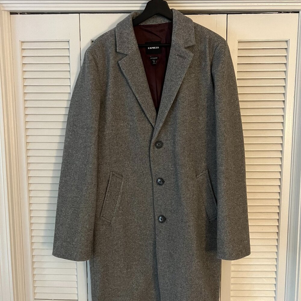 Express Gray Pea Coat